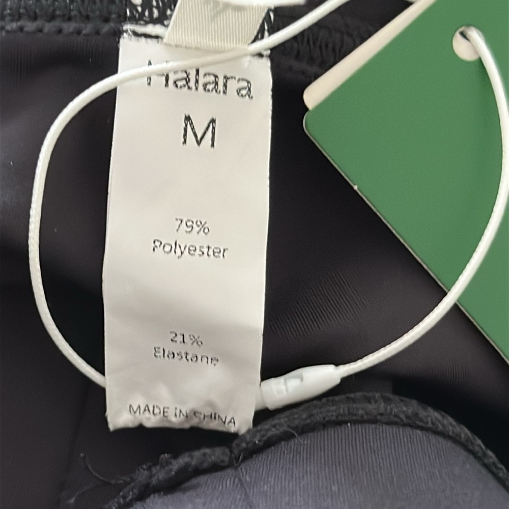 Halara Button Front Pant Square Front Pockets Bla… - image 7